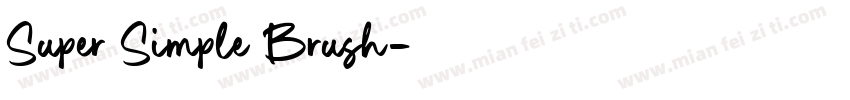 Super Simple Brush字体转换